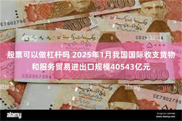 股票可以做杠杆吗 2025年1月我国国际收支货物和服务贸易进出口规模40543亿元