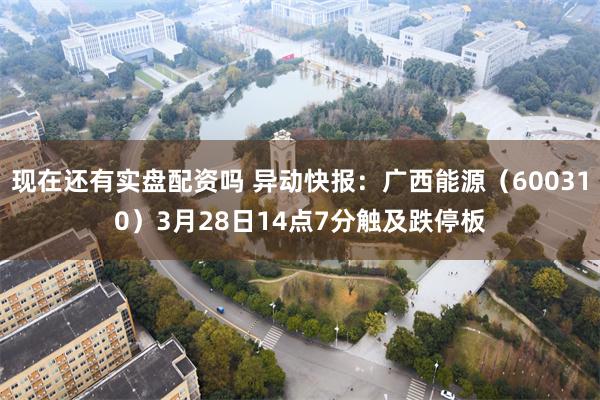 现在还有实盘配资吗 异动快报：广西能源（600310）3月28日14点7分触及跌停板