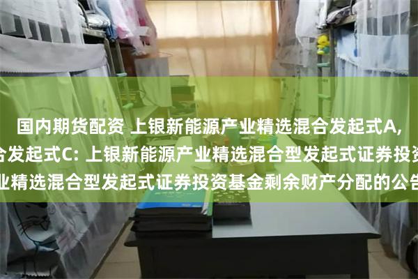 国内期货配资 上银新能源产业精选混合发起式A,上银新能源产业精选混合发起式C: 上银新能源产业精选混合型发起式证券投资基金剩余财产分配的公告