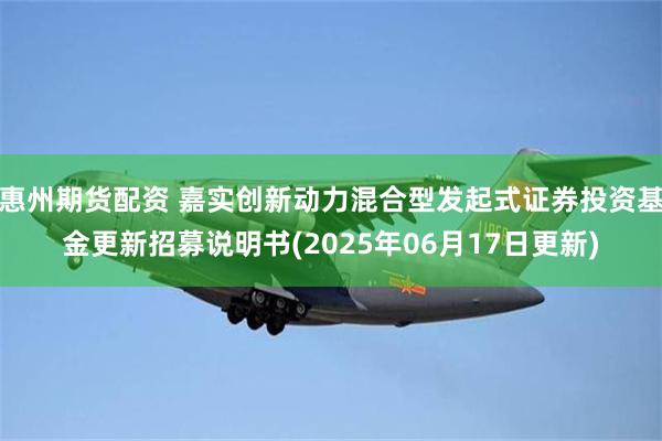 惠州期货配资 嘉实创新动力混合型发起式证券投资基金更新招募说明书(2025年06月17日更新)