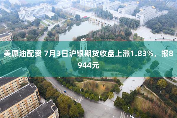 美原油配资 7月3日沪银期货收盘上涨1.83%，报8944元